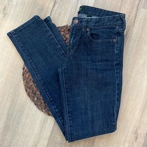 J. Crew Toothpick  Blue Jeans Size 27